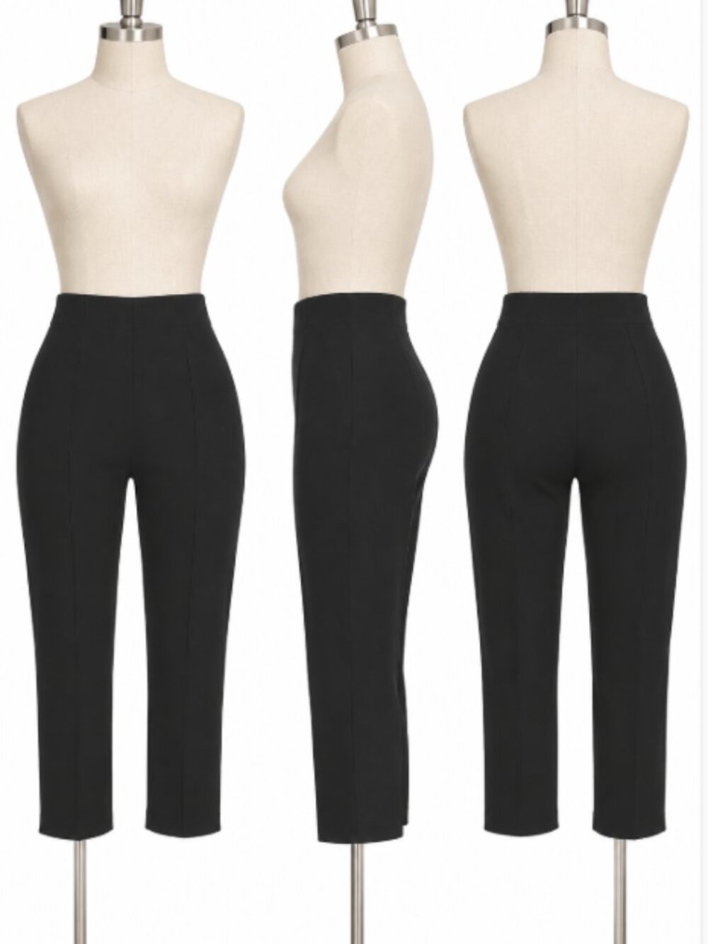 Ripley Rader x REVOLVE Black Ponte Knit Capri Pants XS